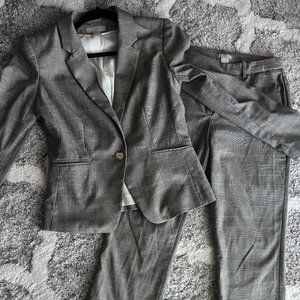Grey Plaid H&M Woman's Suit Set